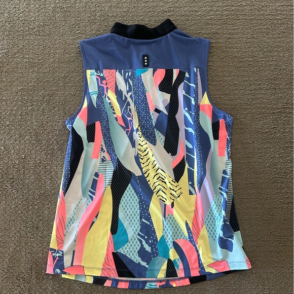 Jamie Sadock Multicolor Abstract Golf Shirt Tank Top - Picture 3 of 3